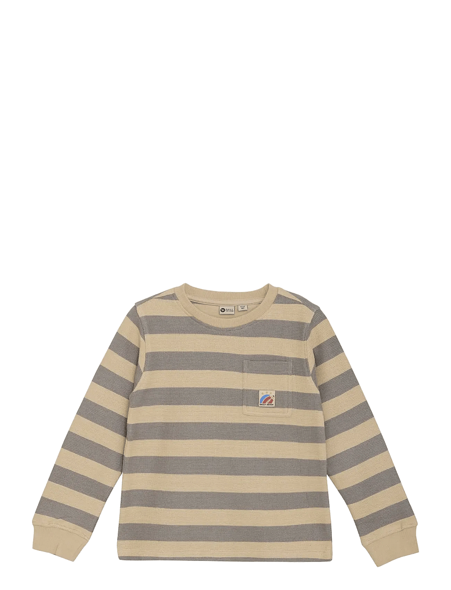 Daily 7 - T-shirt Longsleeve Stripe - sweatshirts - latte sand - 0