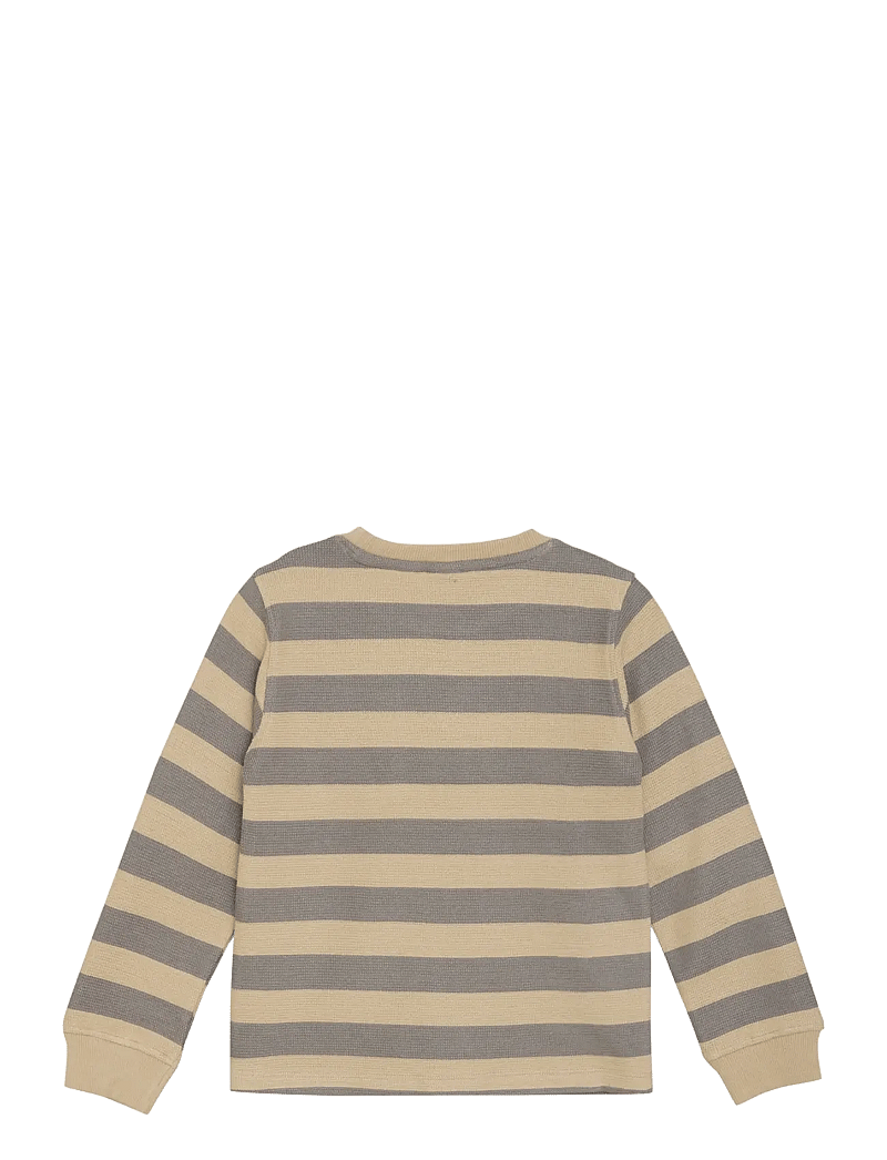 Daily 7 - T-shirt Longsleeve Stripe - sweatshirts - latte sand - 1