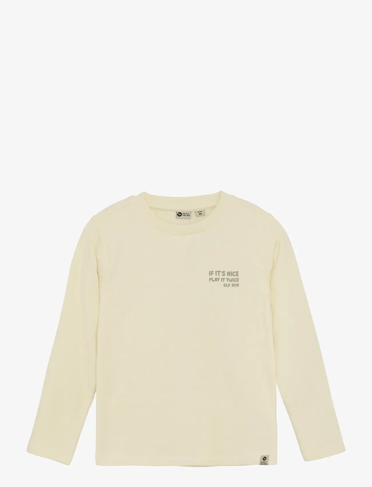 Daily 7 - T-shirt Longsleeve Backprint - sweatshirts - off white - 1