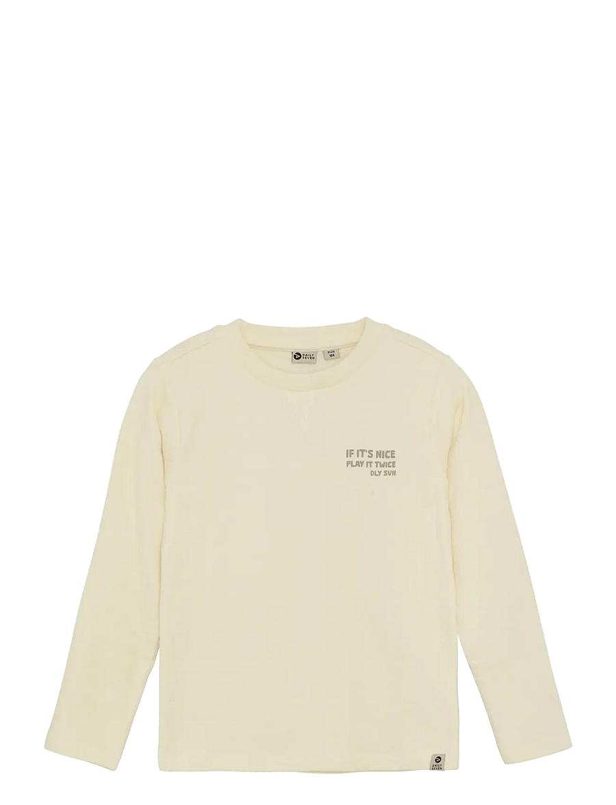 Daily 7 - T-shirt Longsleeve Backprint - džemperiai - off white - 1
