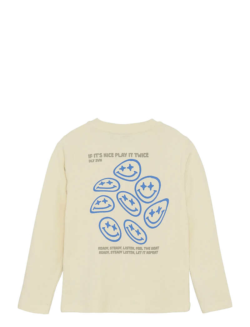 Daily 7 - T-shirt Longsleeve Backprint - sweatshirts - off white - 2
