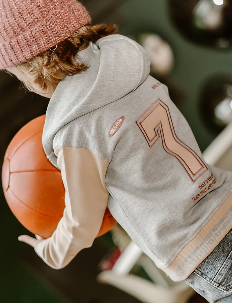 Daily 7 - T-shirt Longsleeve Backprint - sweatshirts - off white - 3