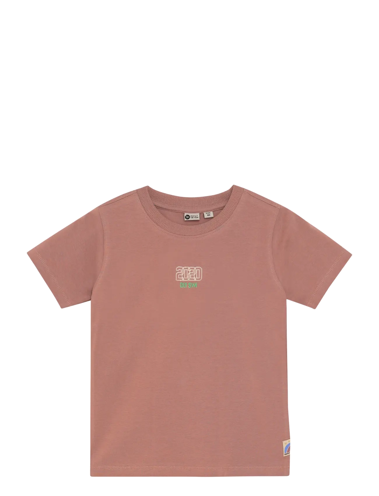 DAILY 7 T-Shirt Backprint Coral - 128 - Kinder