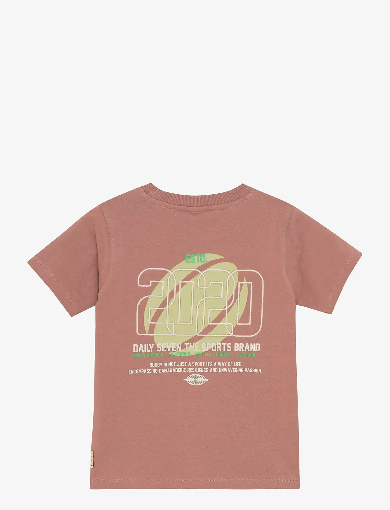 Daily 7 - T-shirt Backprint - kortärmade t-shirts - burlwood - 2