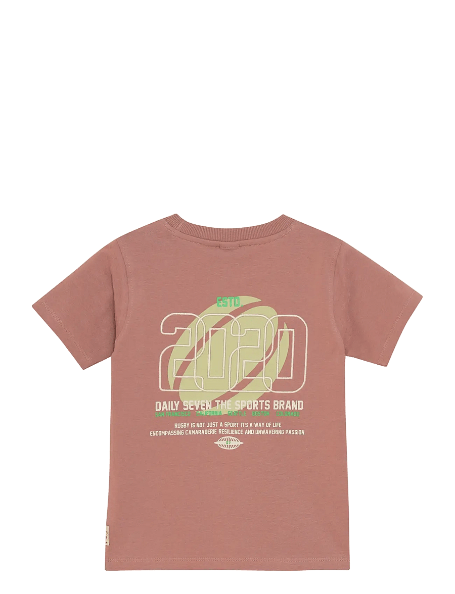 Daily 7 - T-shirt Backprint - short-sleeved t-shirts - burlwood - 2