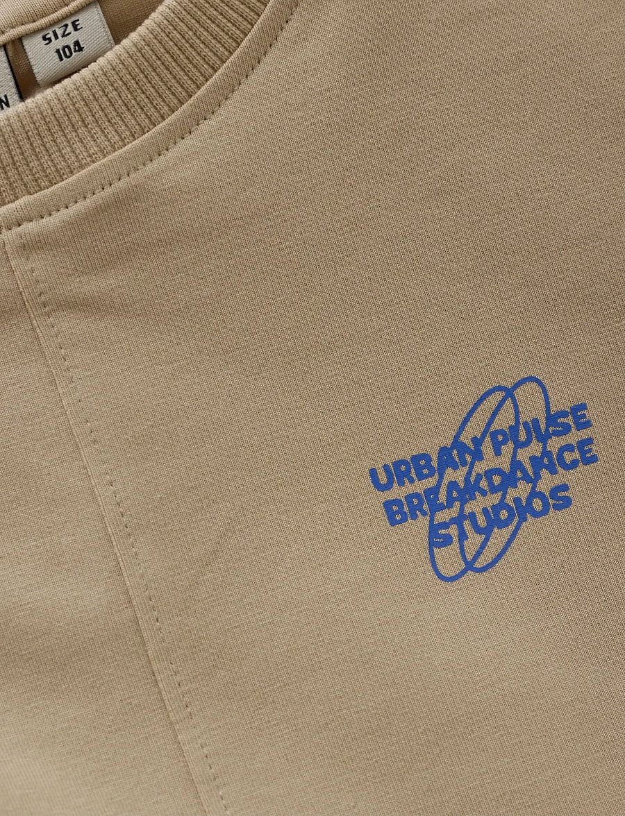 Daily 7 - T-shirt Print - långärmade t-shirts - latte sand - 4
