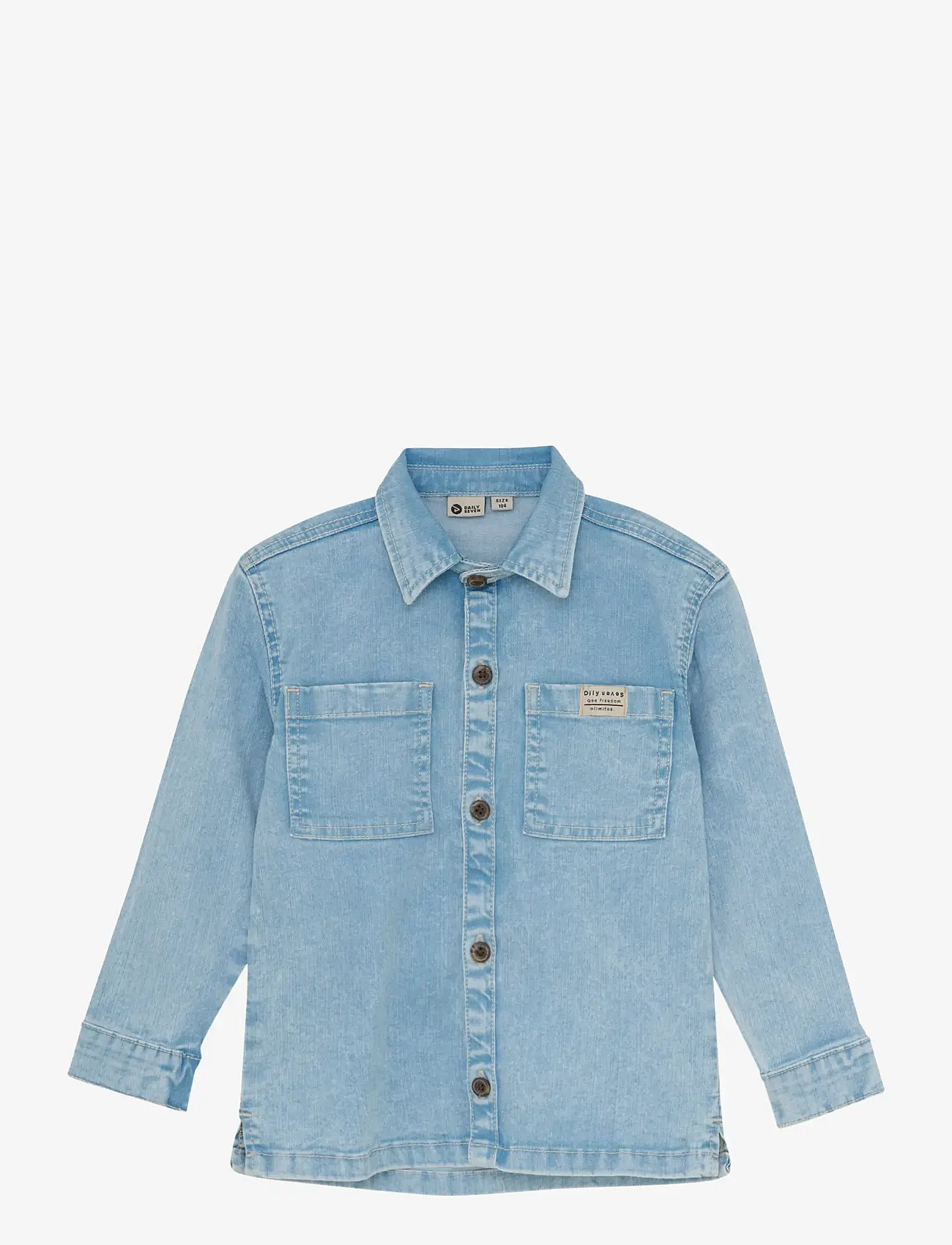 Daily 7 - Denim Shirt Backprint - Üleriided - denim - 0