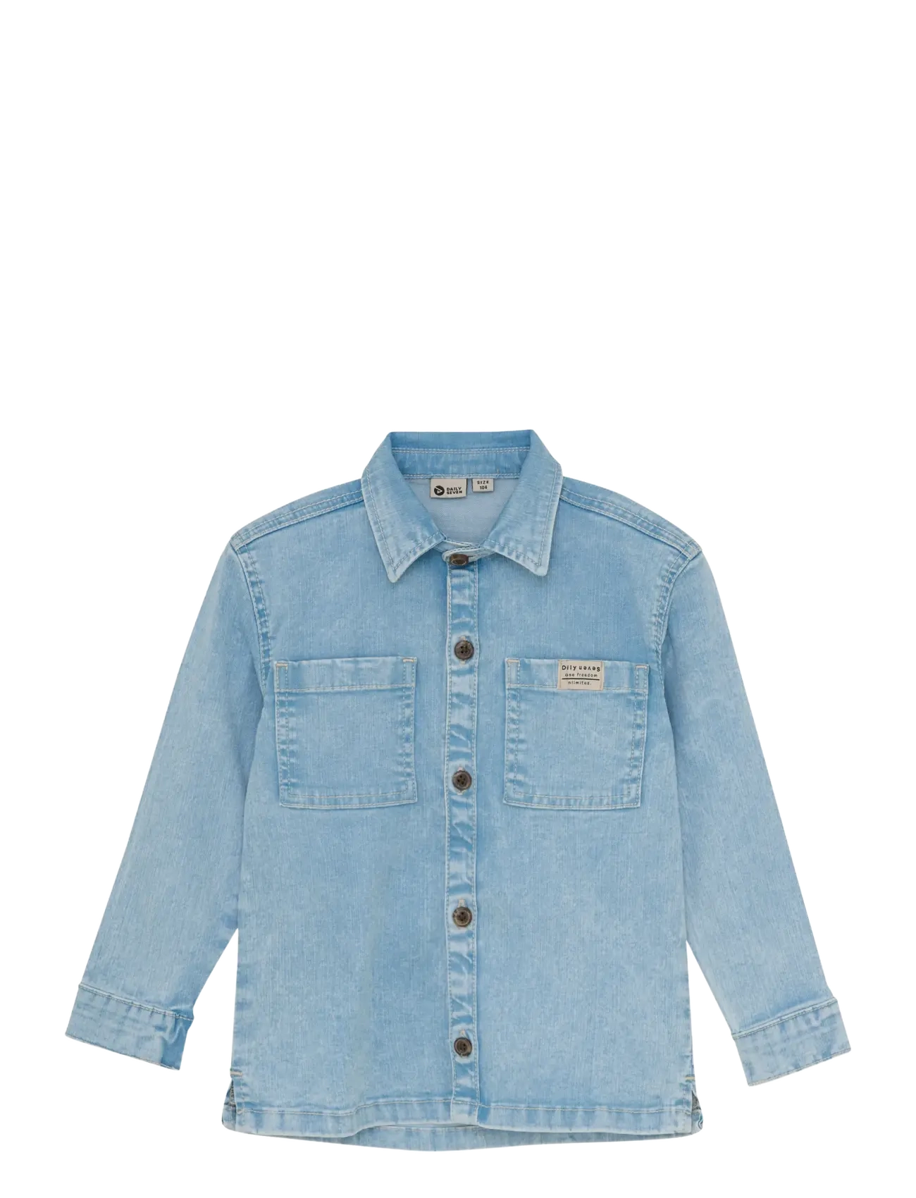 Daily 7 Denim Shirt Backprint - Jeansjackor - DENIM / blue