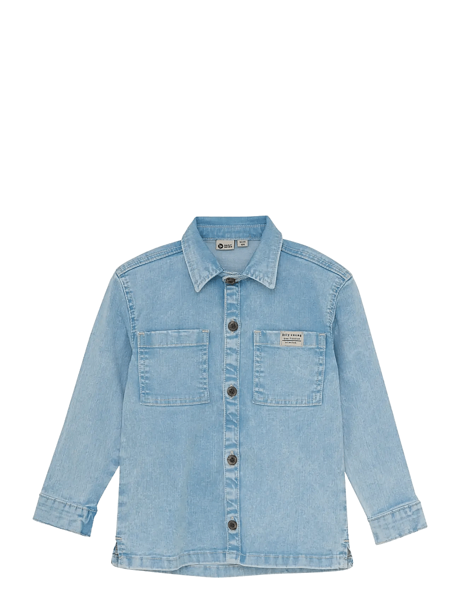 Daily 7 - Denim Shirt Backprint - denim jackets - denim - 1