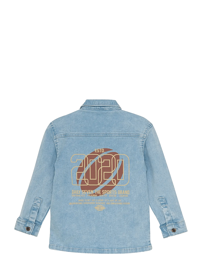 Daily 7 - Denim Shirt Backprint - jeansjacken - denim - 2