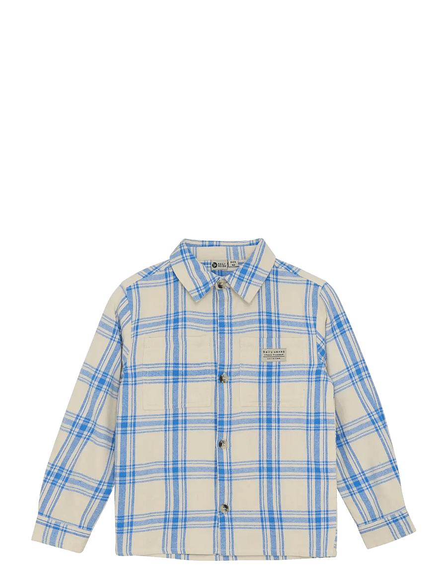 Daily 7 - Shirt Check Print - dusty kobalt - 1