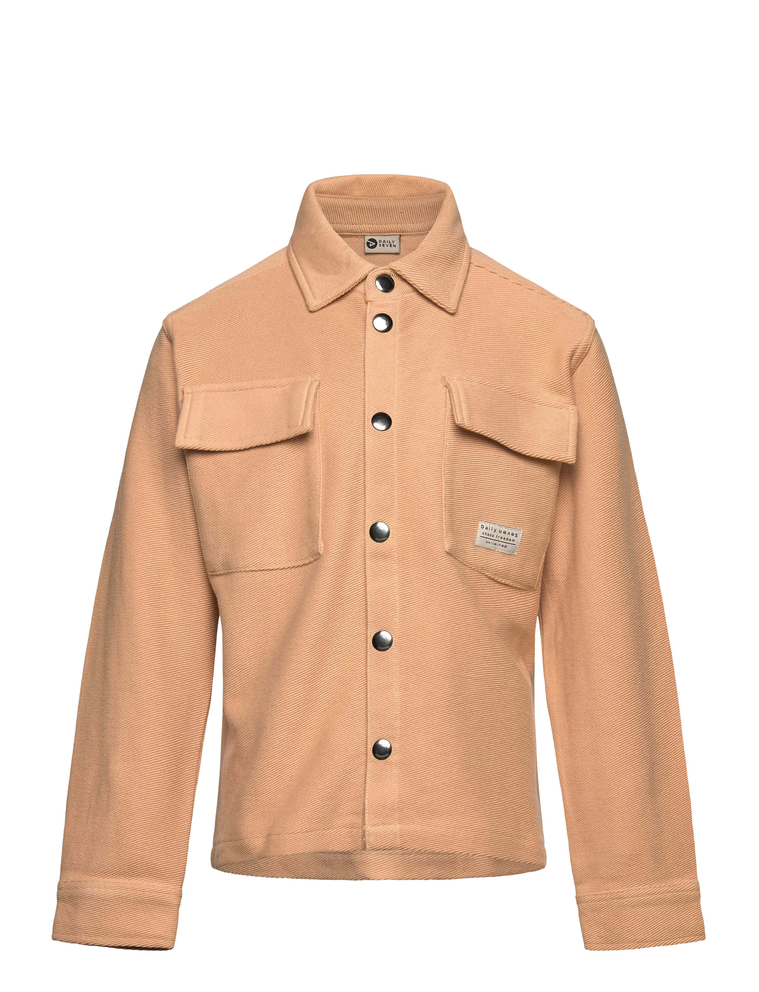 Daily 7 Shirtjacket Structure, Skjortejakke, Beige, Str: 140