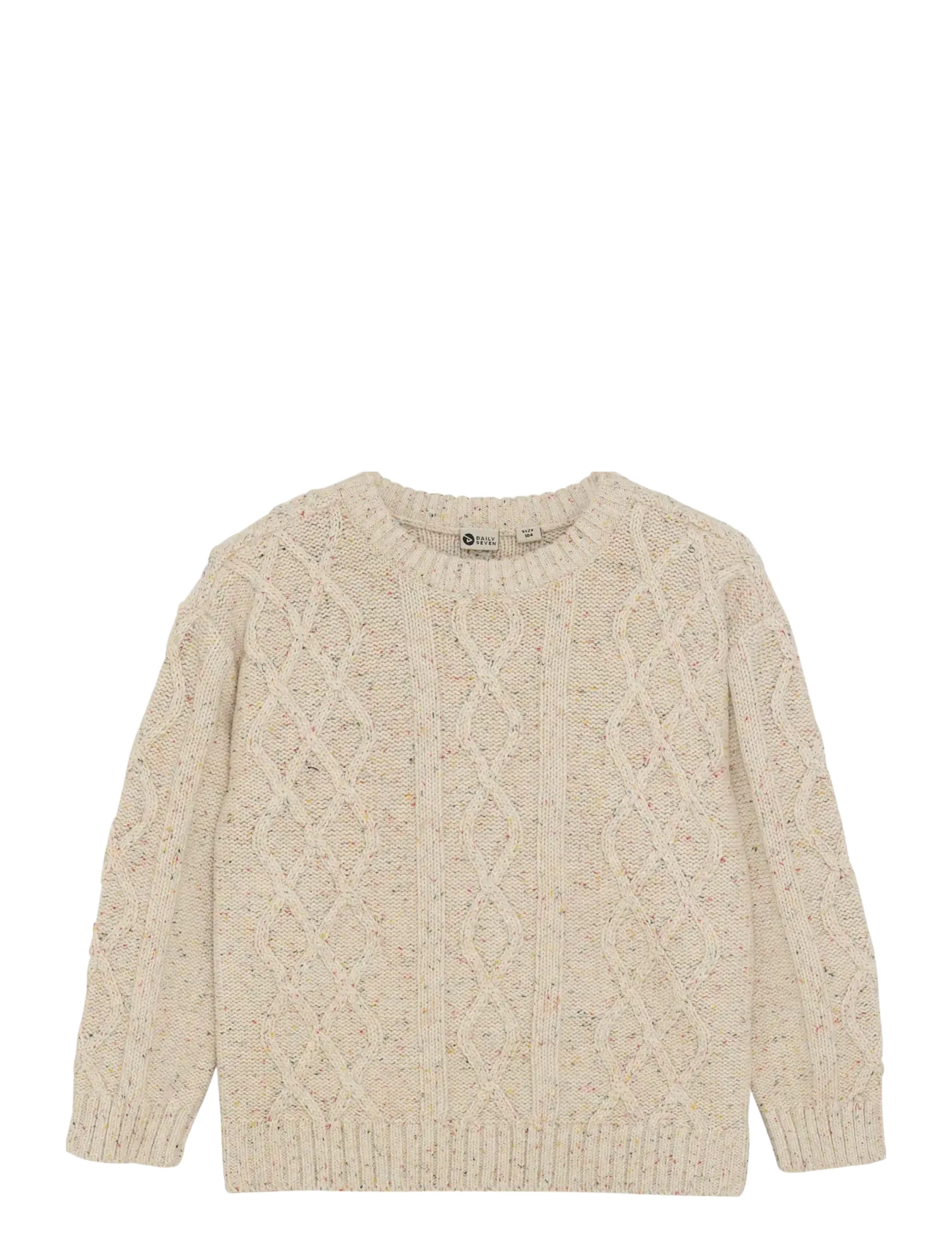 DAILY 7 Strick Pullover Cable Cream - 116 - Kinder