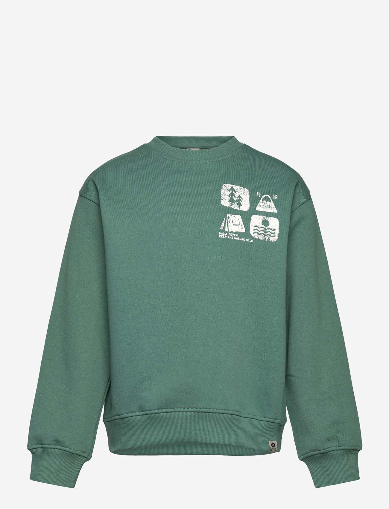 Daily 7 - Oversized Sweater Artwork - sweatshirts - blue spruce - 0