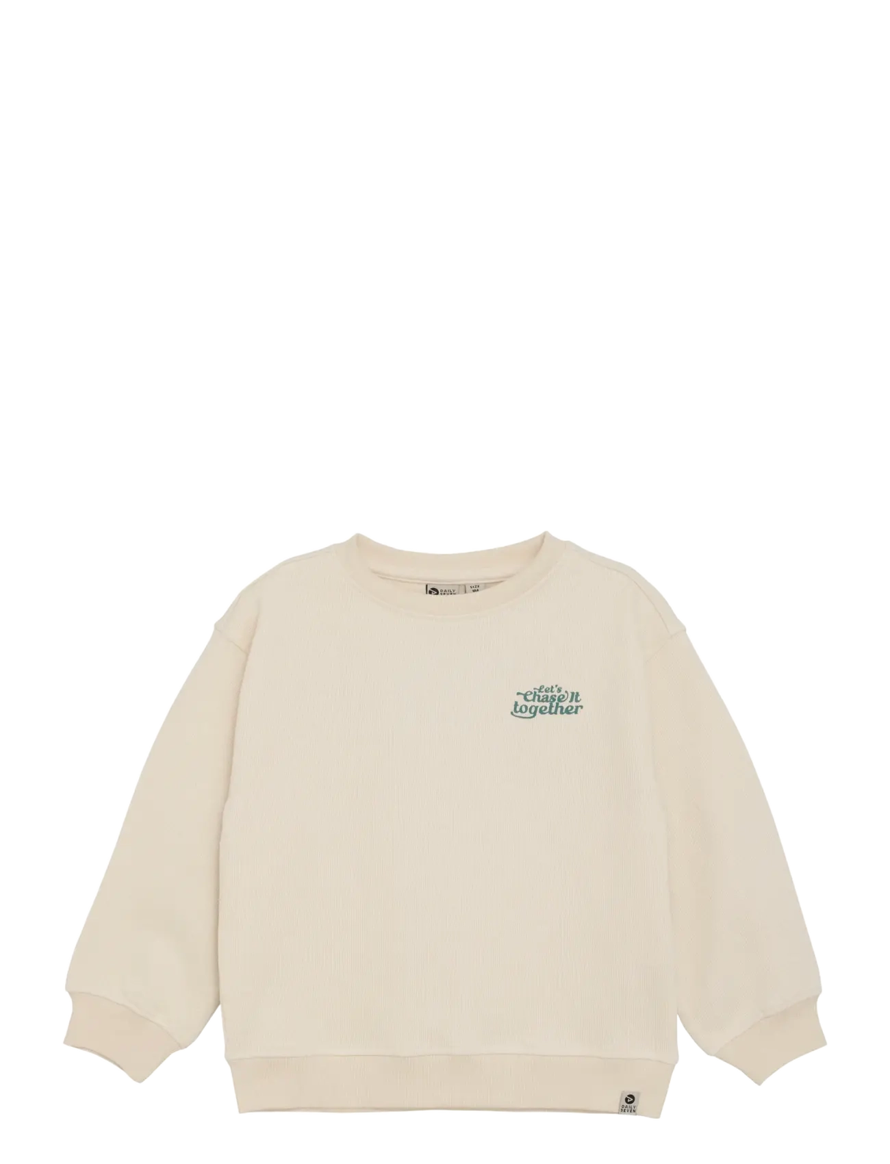 DAILY 7 Oversized Pullover Backprint Cream - 104 - Kinder