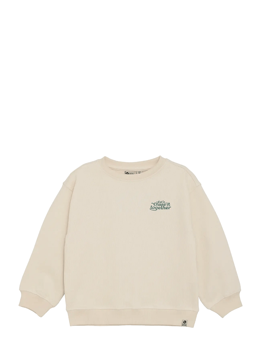 Daily 7 - Oversized Sweater Backprint - joggingpeysur - sandshell - 1