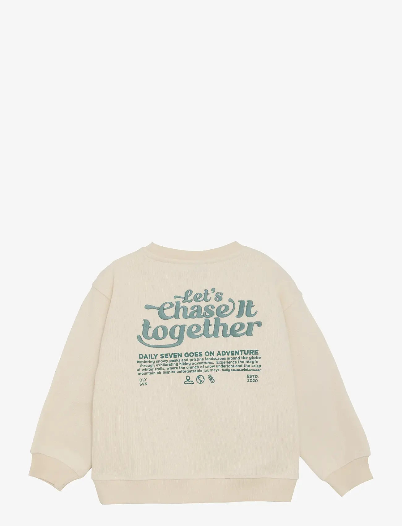 Daily 7 - Oversized Sweater Backprint - dressipluusid - sandshell - 2