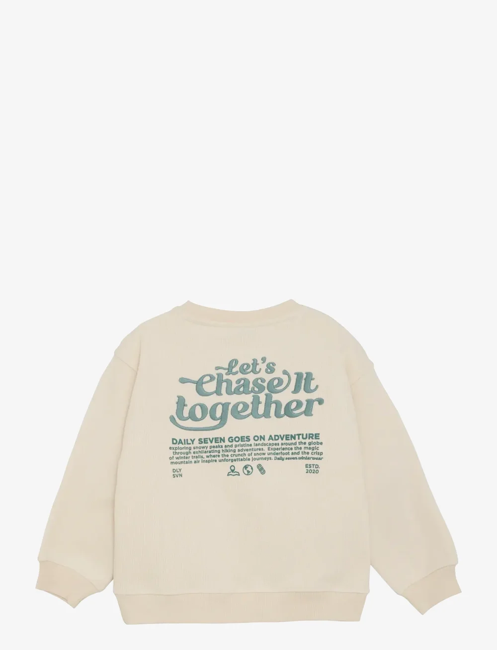 Daily 7 - Oversized Sweater Backprint - sweatshirts - sandshell - 2