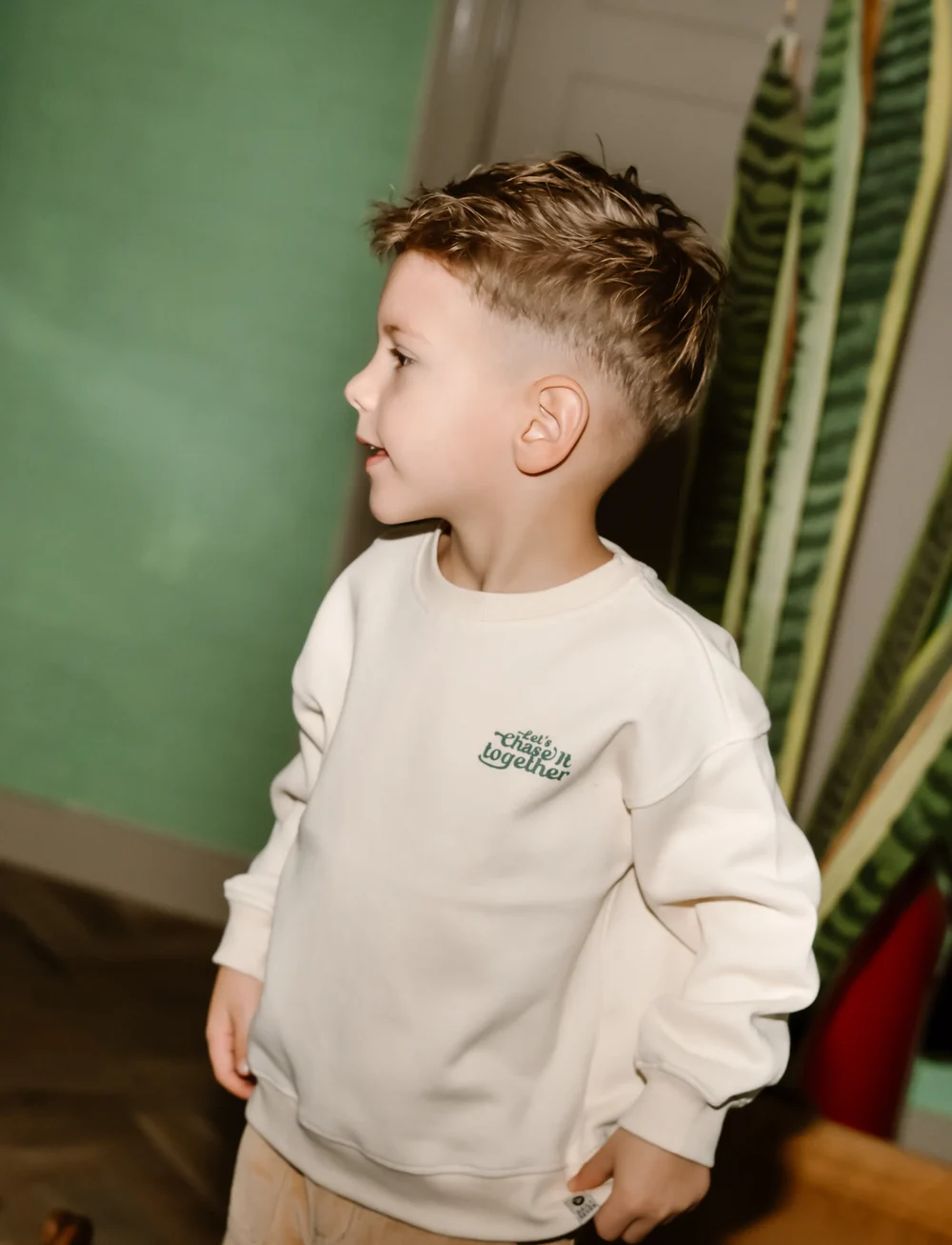 Daily 7 - Oversized Sweater Backprint - sweatshirts - sandshell - 5