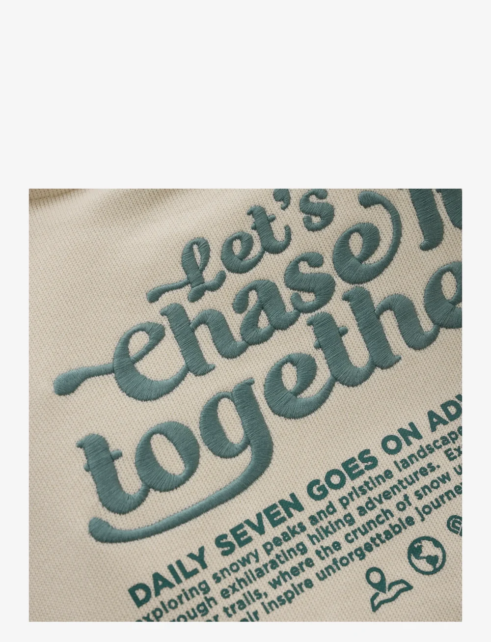 Daily 7 - Oversized Sweater Backprint - sweatshirts - sandshell - 3