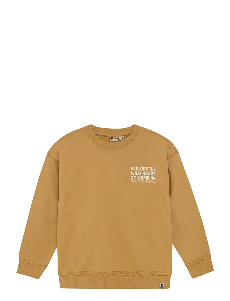 Daily 7 - Oversized Sweater Backprint - sweatshirts - light chestnut - 1