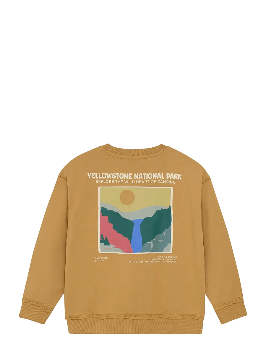 Daily 7 - Oversized Sweater Backprint - sweatshirts - light chestnut - 2