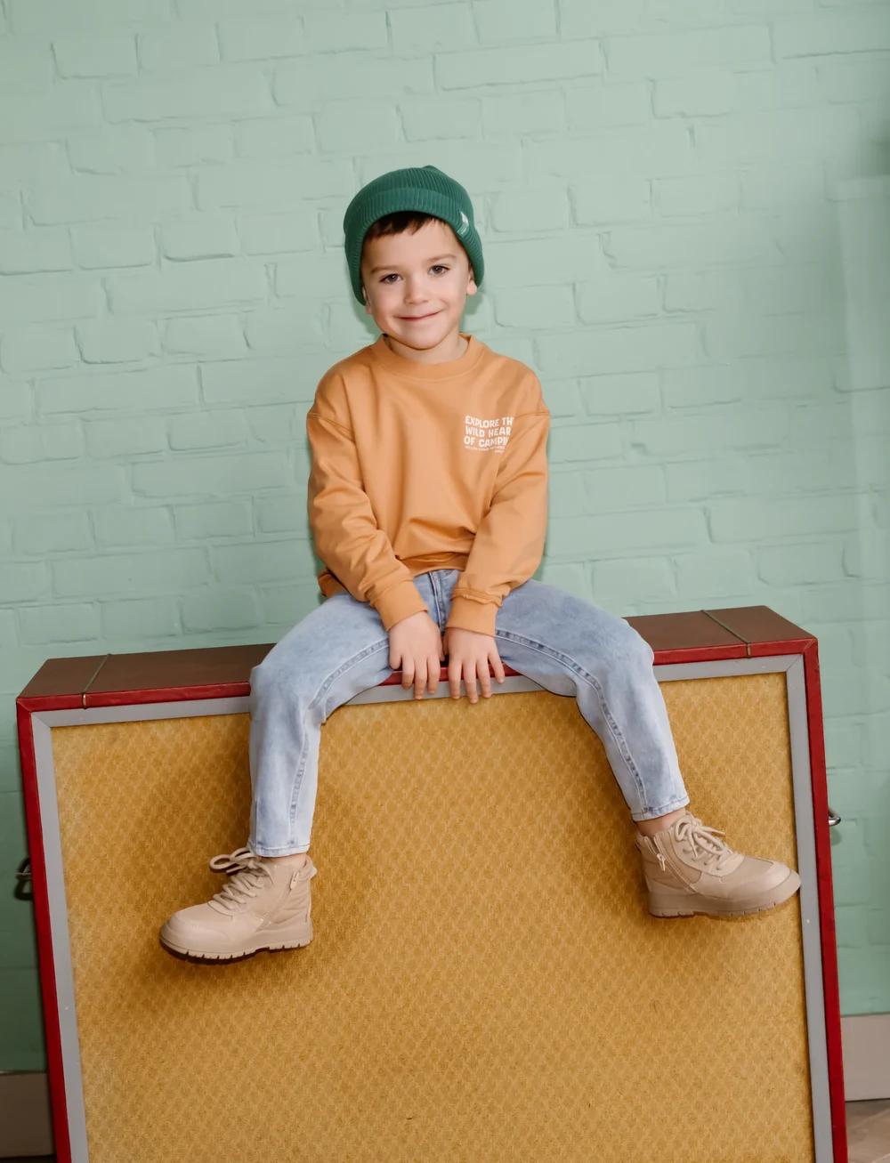 Daily 7 - Oversized Sweater Backprint - sweatshirts - light chestnut - 4