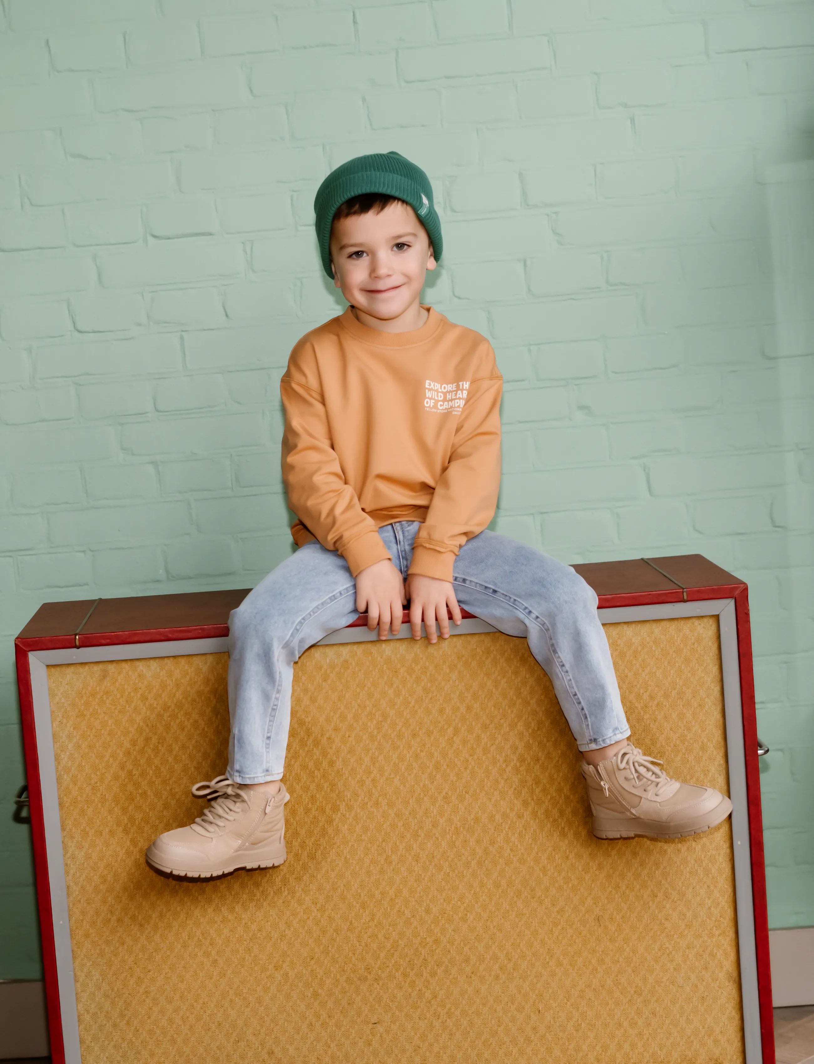 Daily 7 - Oversized Sweater Backprint - bluzy - light chestnut - 4