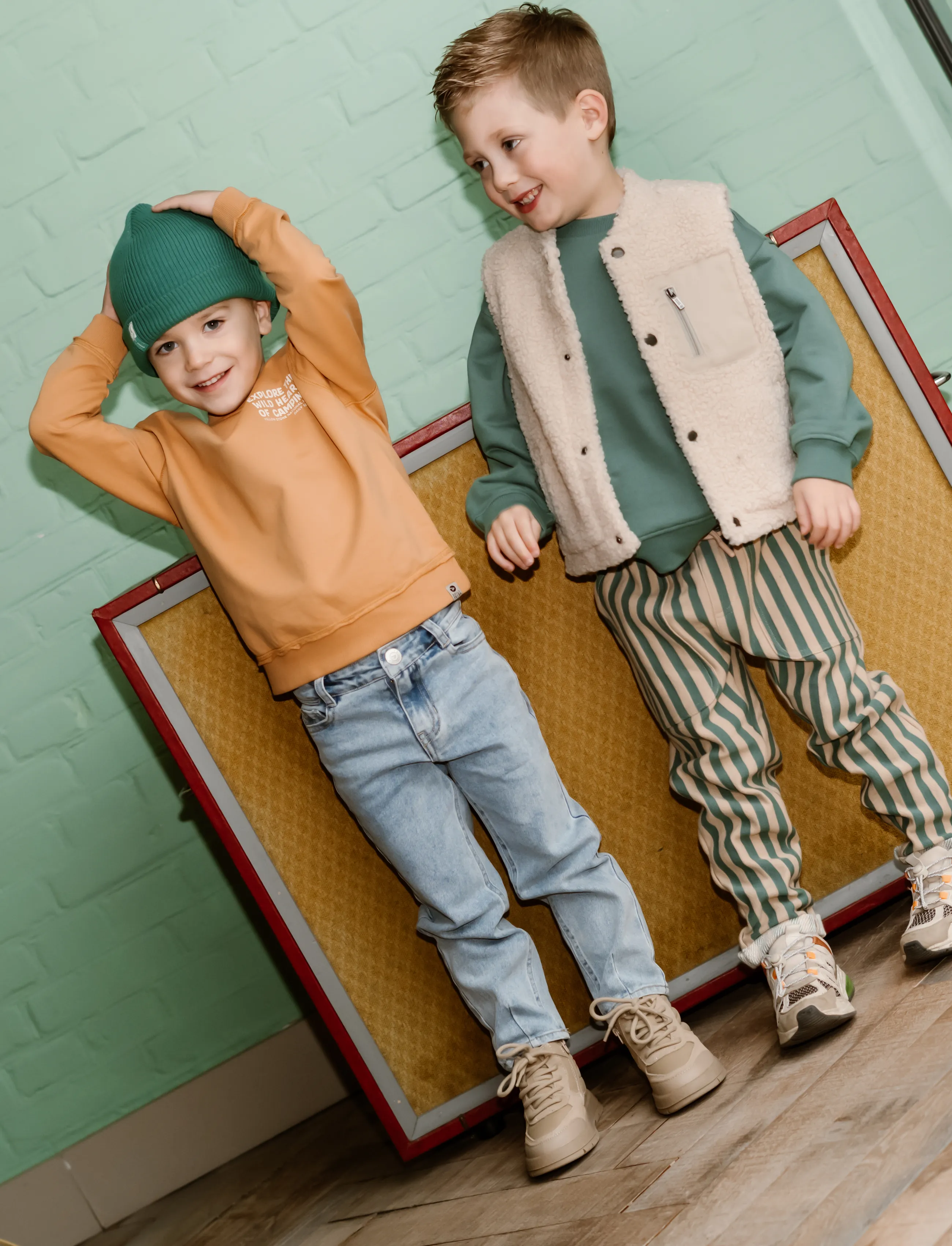 Daily 7 - Oversized Sweater Backprint - bluzy - light chestnut - 5