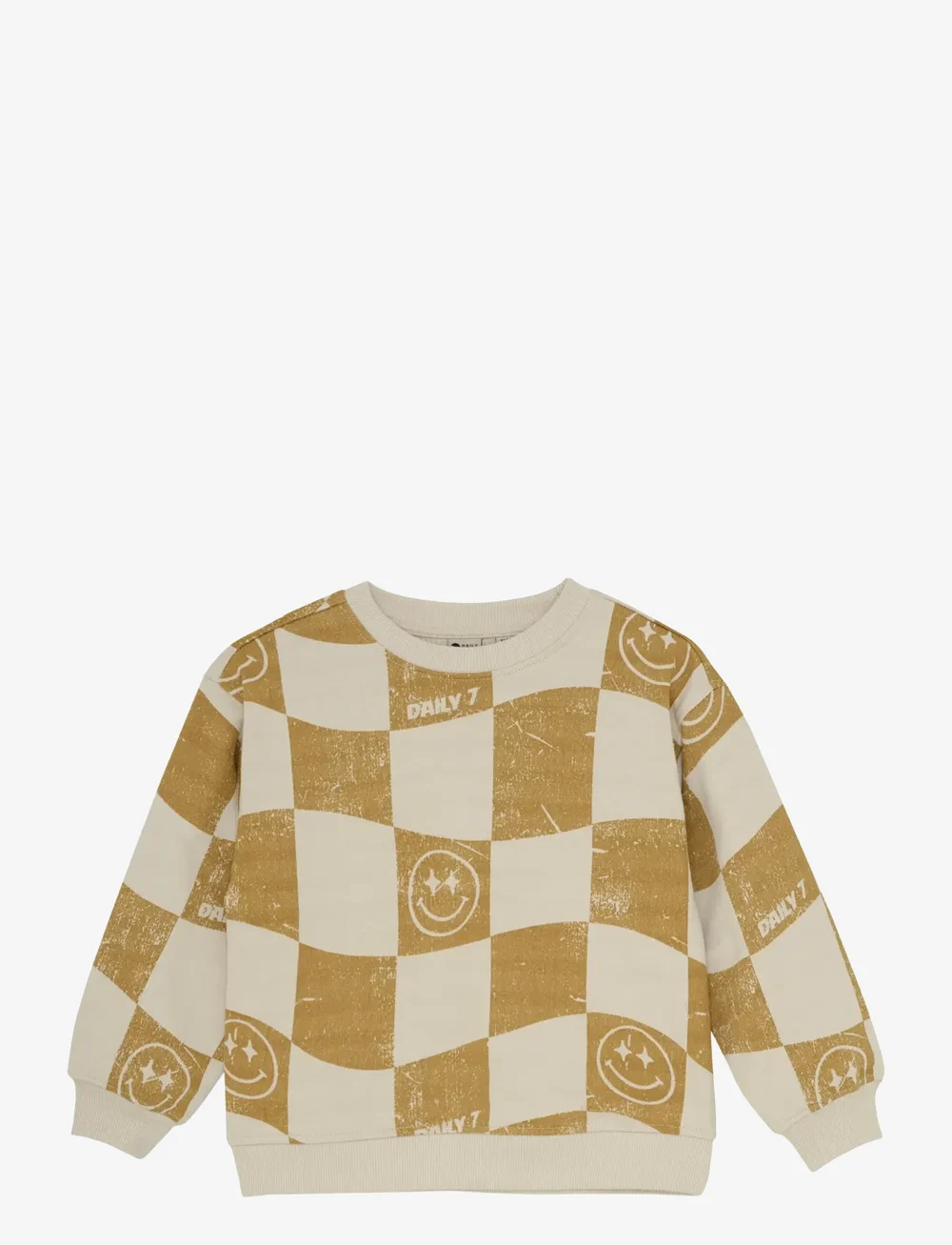 Daily 7 - Oversized Sweater Alloverprint - sweatshirts - sandshell - 1