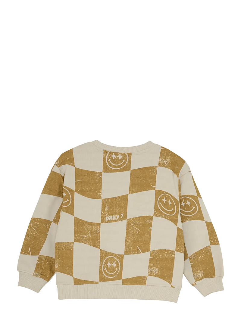 Daily 7 - Oversized Sweater Alloverprint - sweatshirts - sandshell - 2