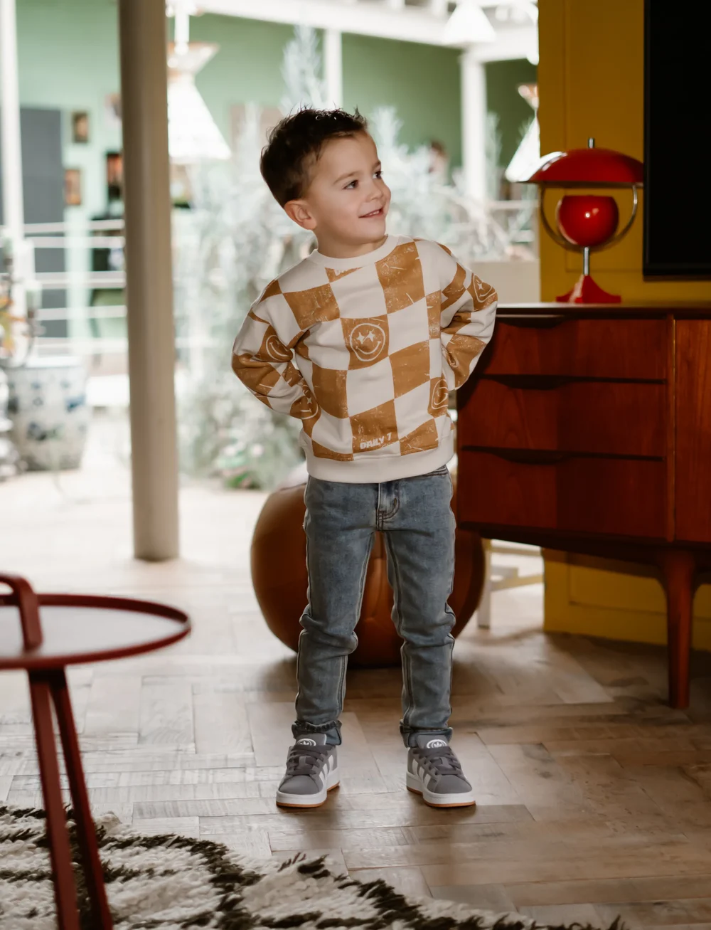 Daily 7 - Oversized Sweater Alloverprint - sweatshirts - sandshell - 5