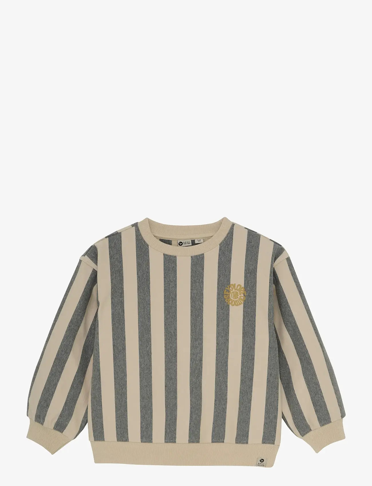 Daily 7 - Oversized Sweater Stripe - sweatshirts - sandshell - 1