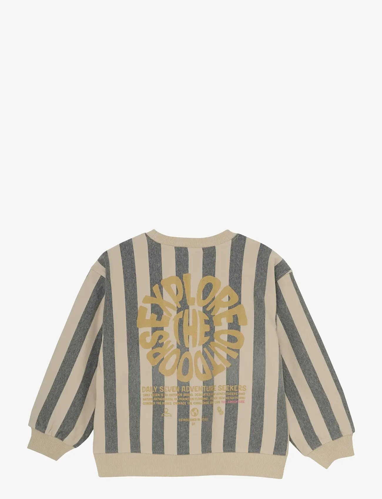 Daily 7 - Oversized Sweater Stripe - sweatshirts - sandshell - 2