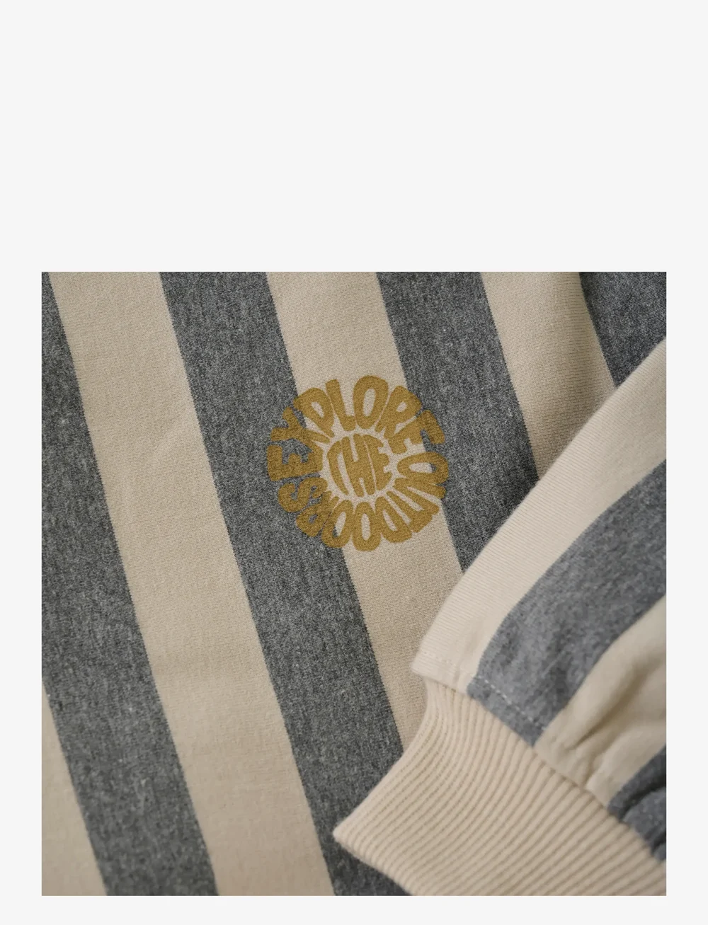 Daily 7 - Oversized Sweater Stripe - sporta džemperi - sandshell - 3