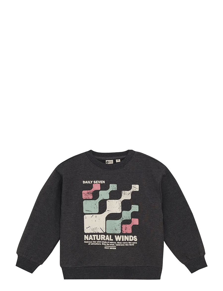 Daily 7 - Oversized Sweater Daily Seven - bluzy - dark grey melange - 1