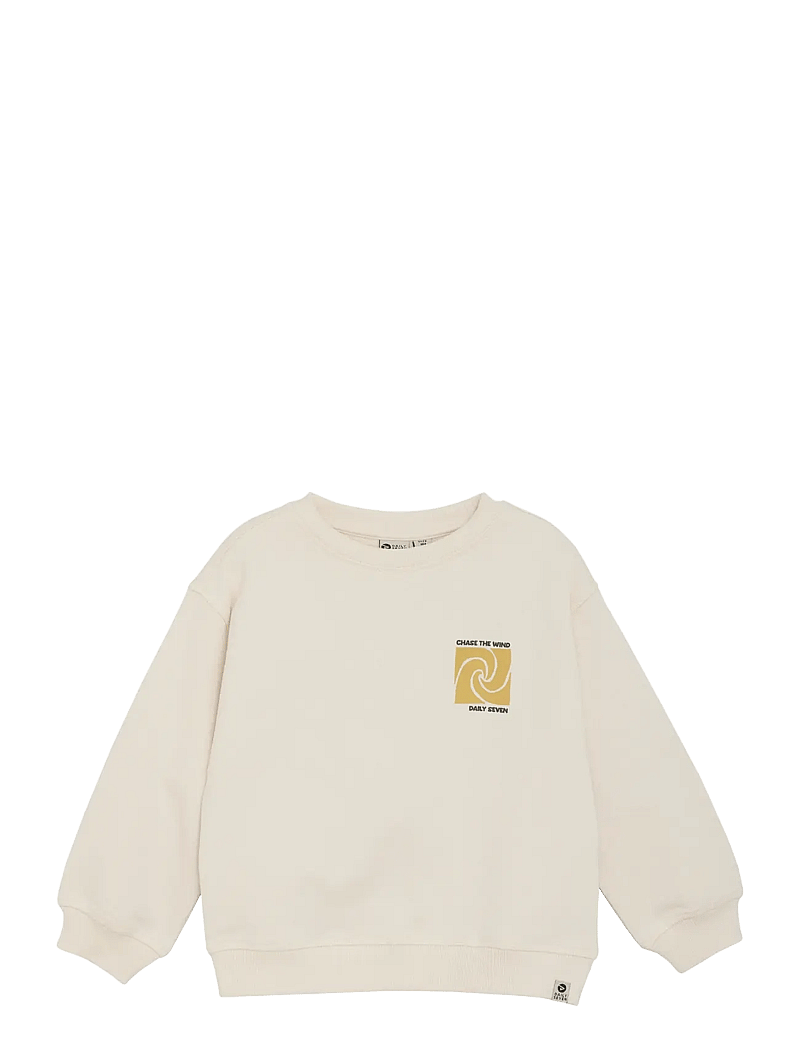 Daily 7 - Oversized Sweater Backprint - sweatshirts - sandshell - 1