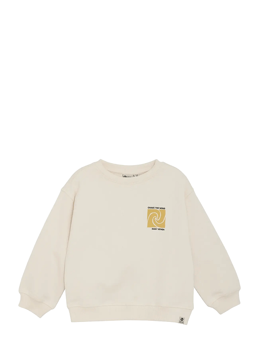 Daily 7 - Oversized Sweater Backprint - dressipluusid - sandshell - 1