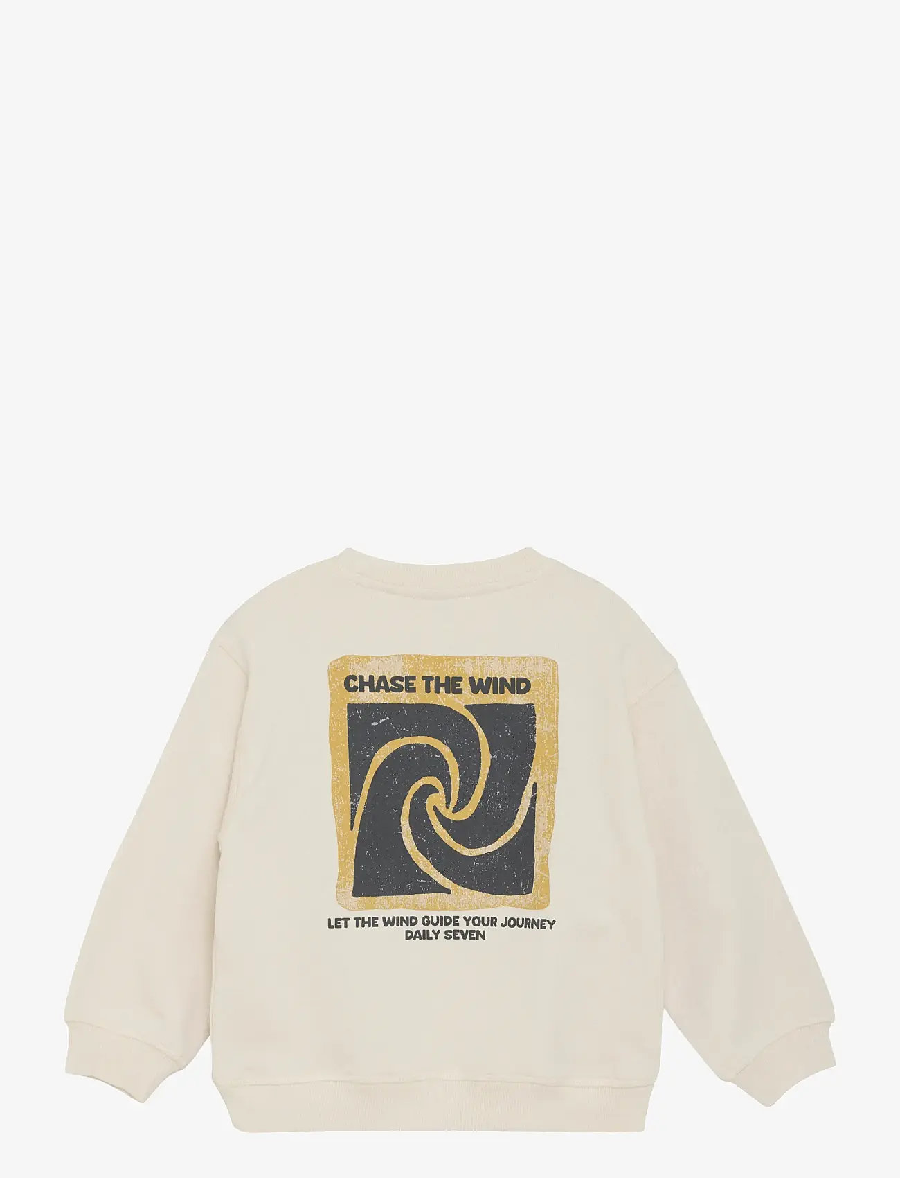 Daily 7 - Oversized Sweater Backprint - sweatshirts - sandshell - 2