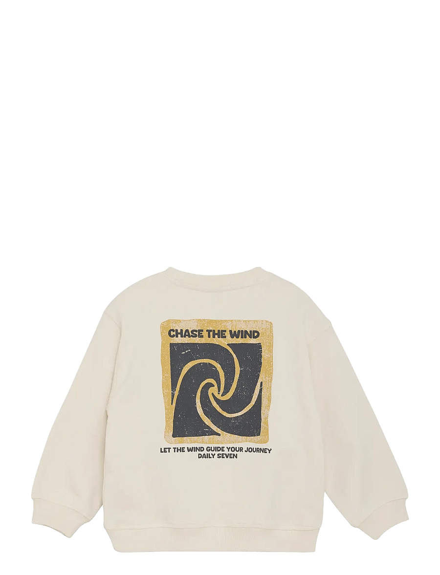 Daily 7 - Oversized Sweater Backprint - dressipluusid - sandshell - 2