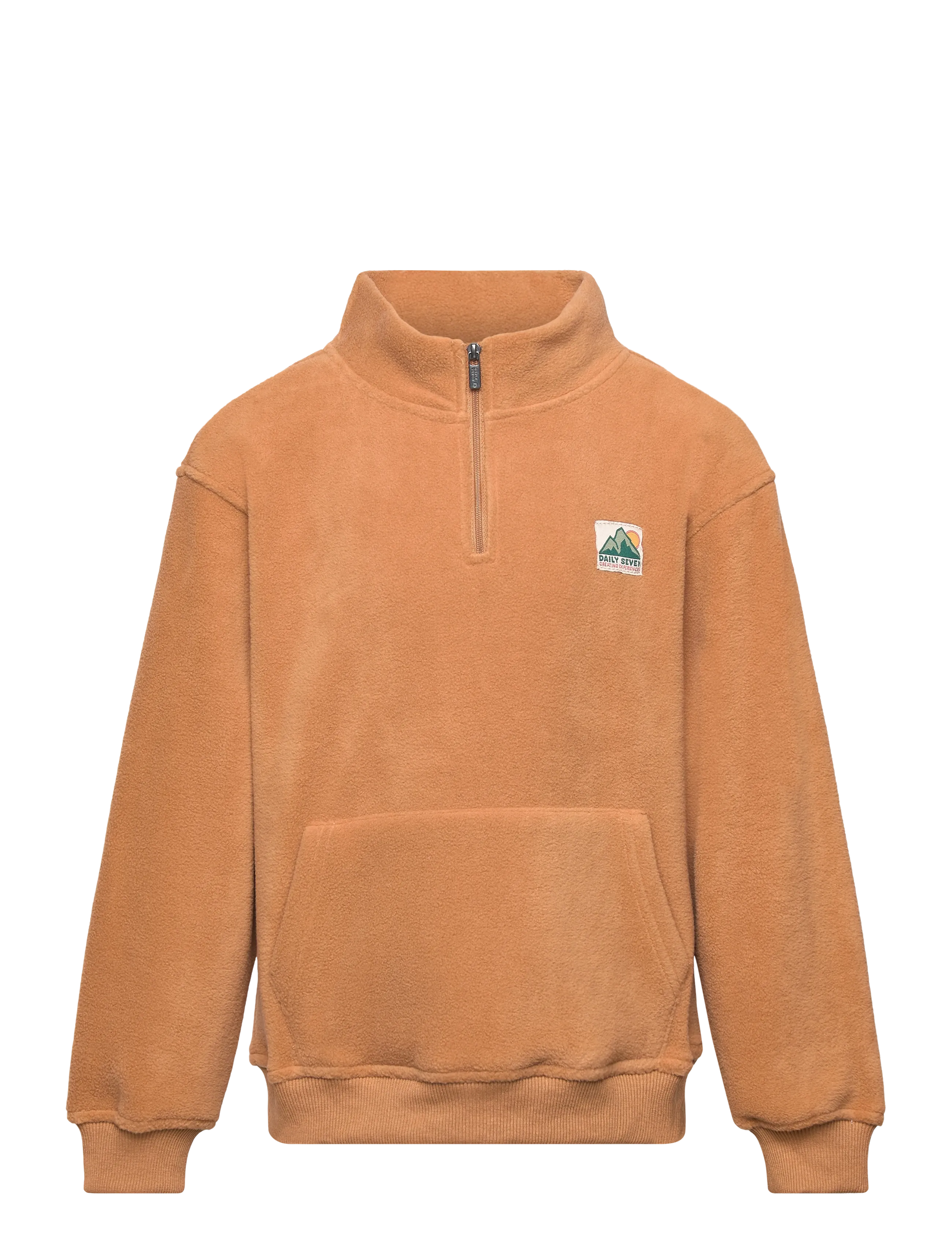 Daily 7 Sweater Polar Fleece - Pakkumised - LIGHT CHESTNUT / orange