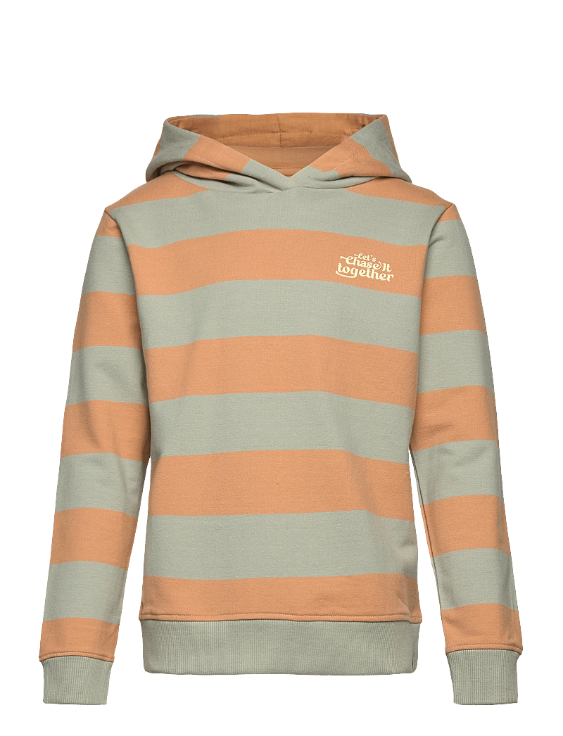 Daily 7 - Hoodie Stripe - huvtröjor - light chestnut - 0