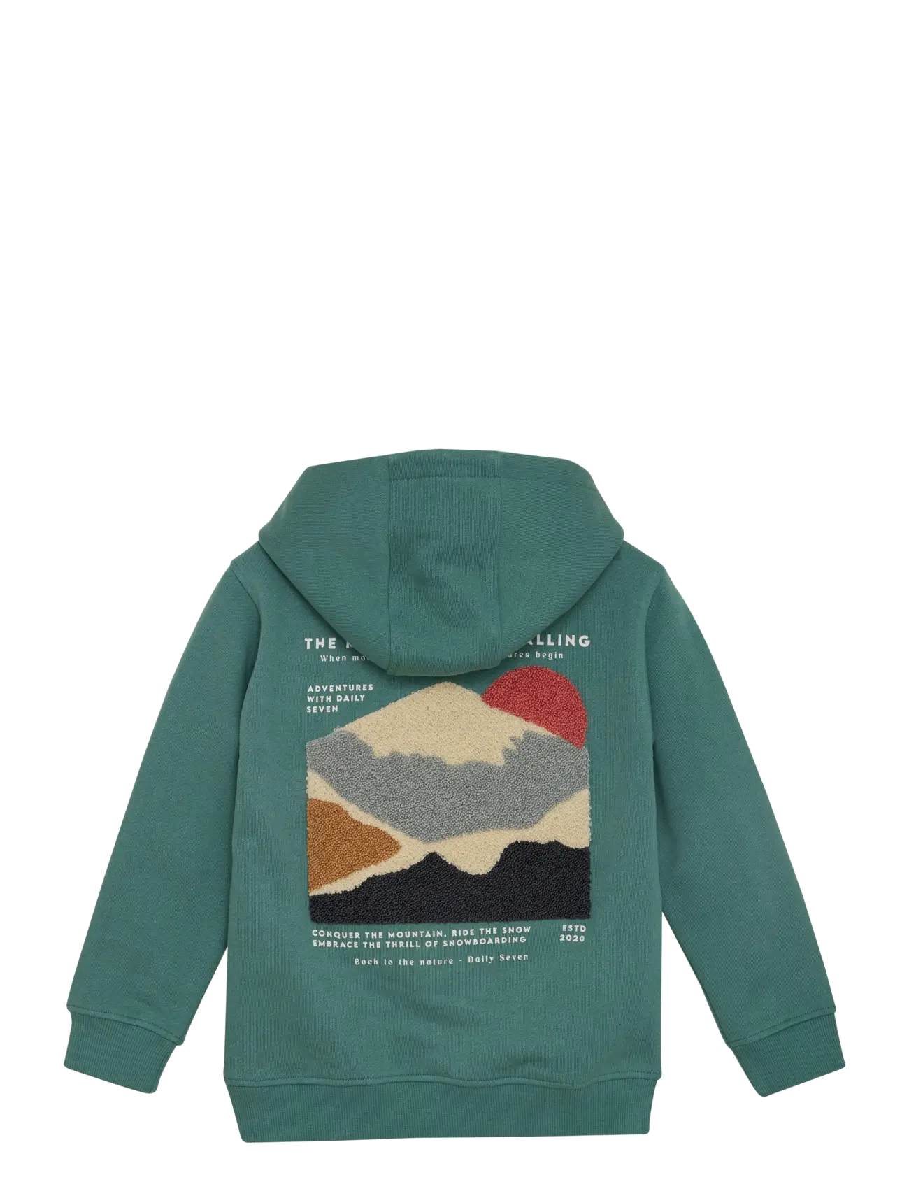 Daily 7 - Hoodie Backprint - blue spruce - 2
