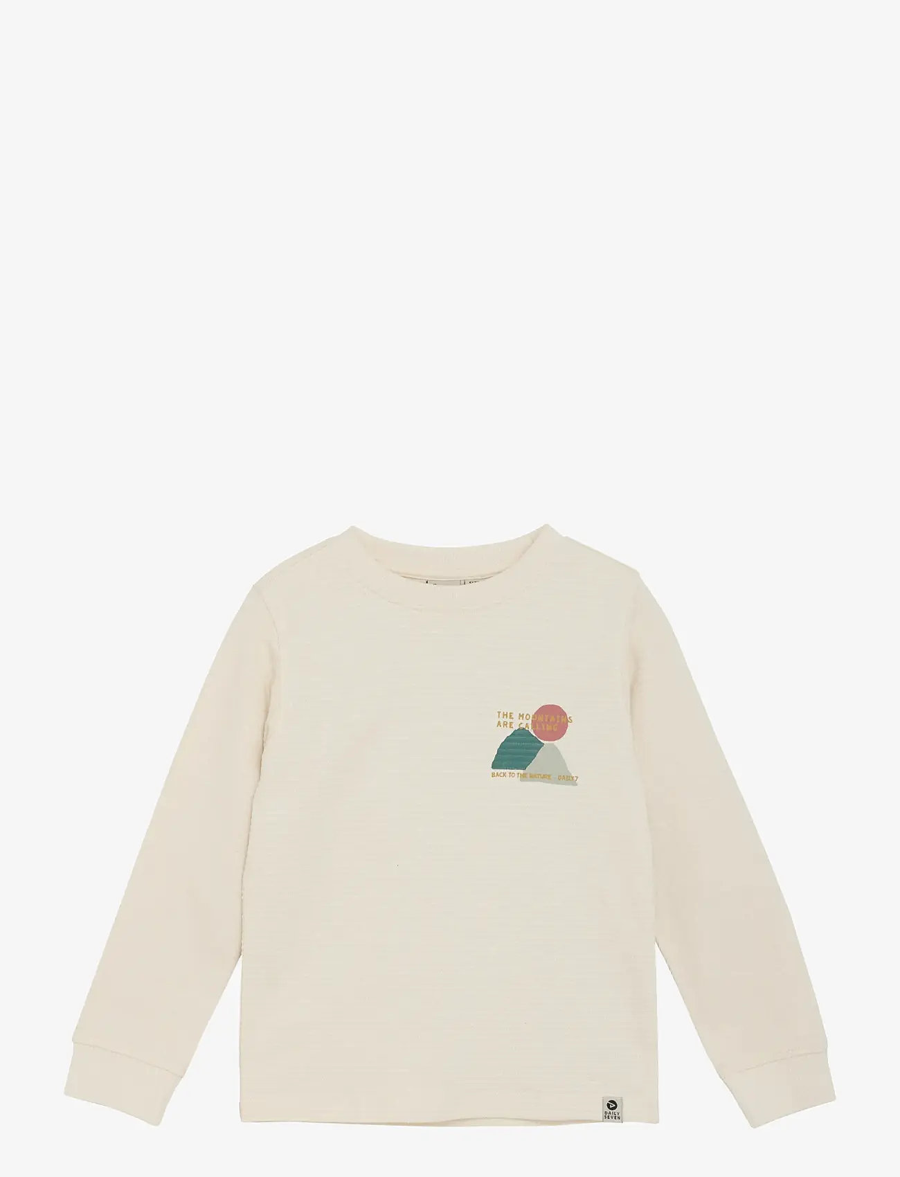 Daily 7 - T-shirt Longsleeve Chest Print - pitkähihaiset t-paidat - sandshell - 1