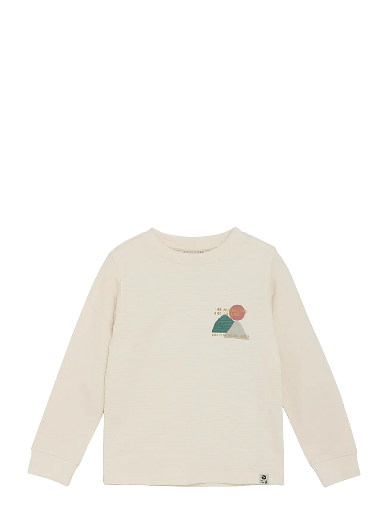 Daily 7 - T-shirt Longsleeve Chest Print - pitkähihaiset t-paidat - sandshell - 1