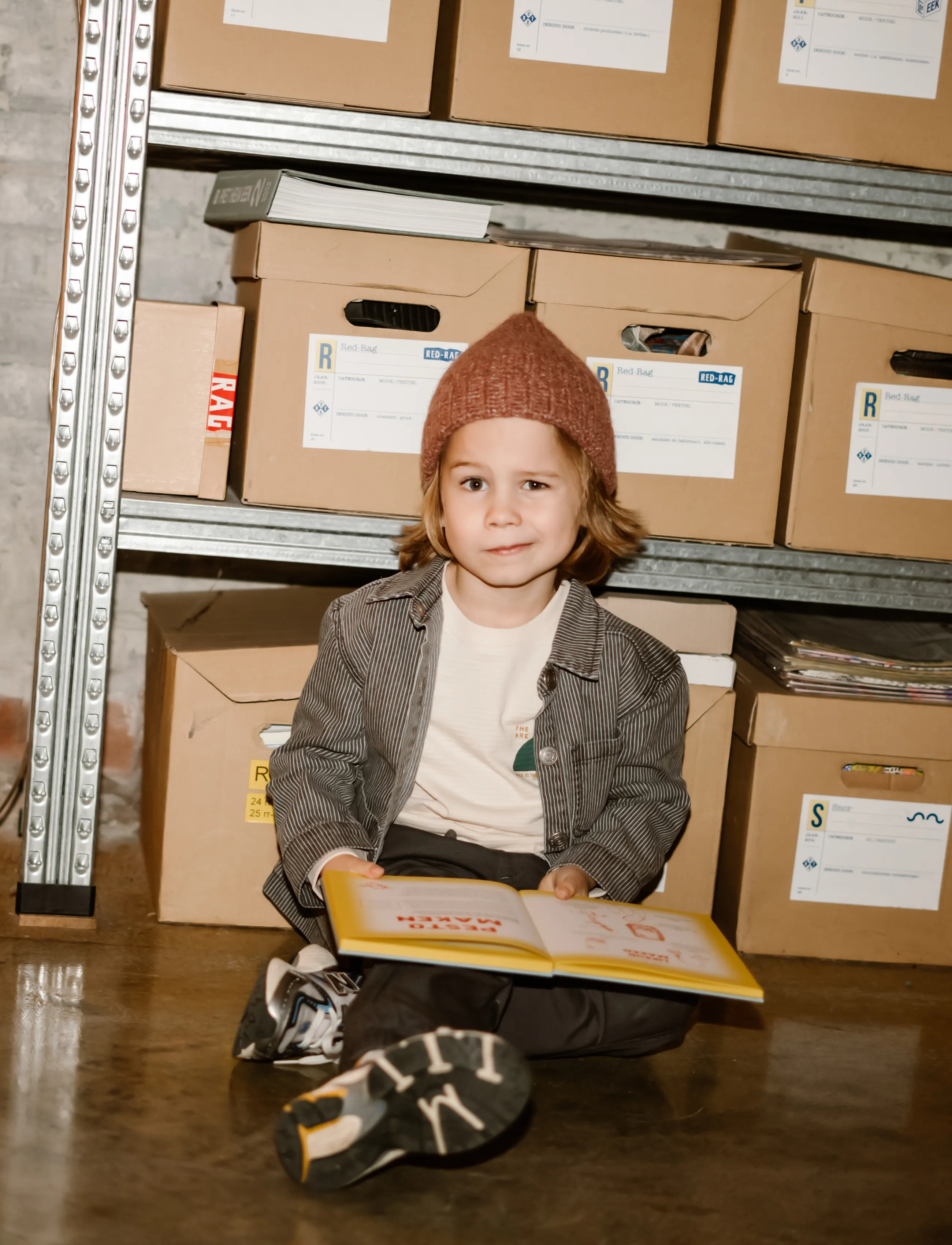 Daily 7 T-shirt Longsleeve Chest Print - Oberteile & T-Shirts - SANDSHELL / cream