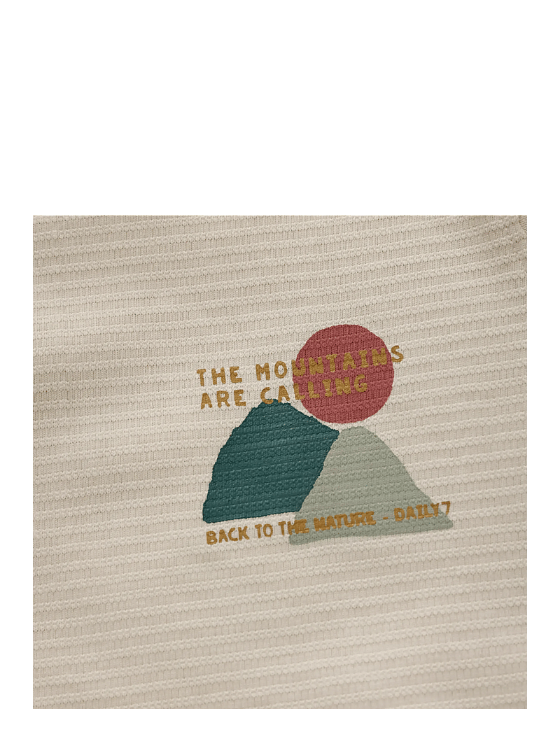 Daily 7 - T-shirt Longsleeve Chest Print - pitkähihaiset t-paidat - sandshell - 3