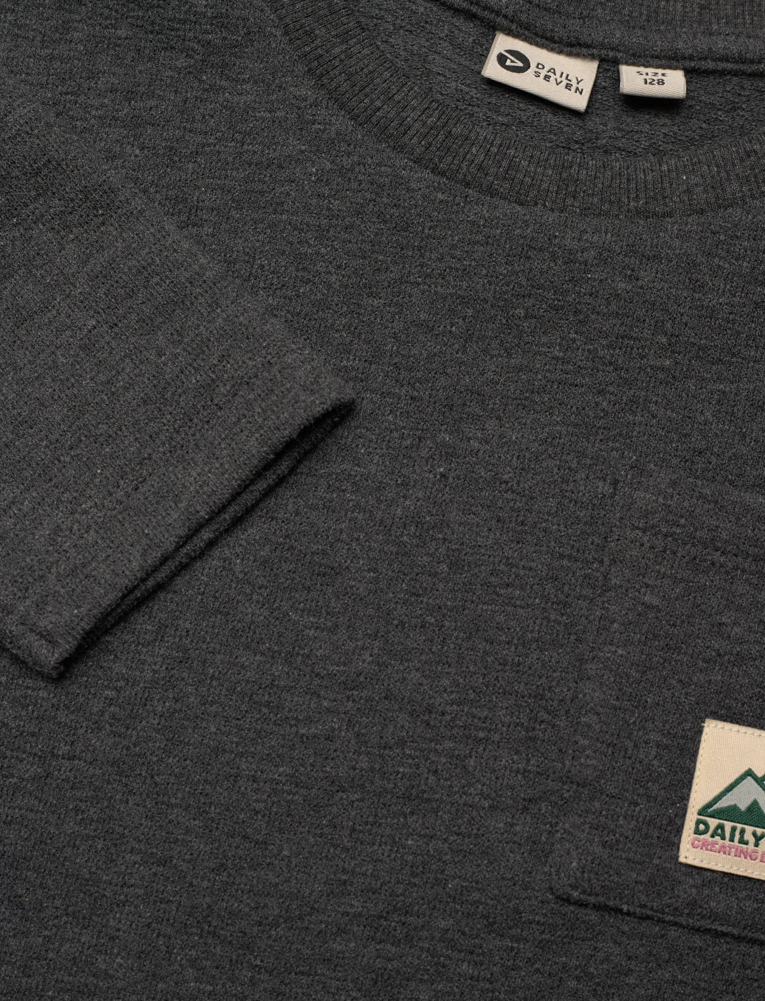Daily 7 - T-shirt Longsleeve Pocket - langärmelig - dark grey melange - 2