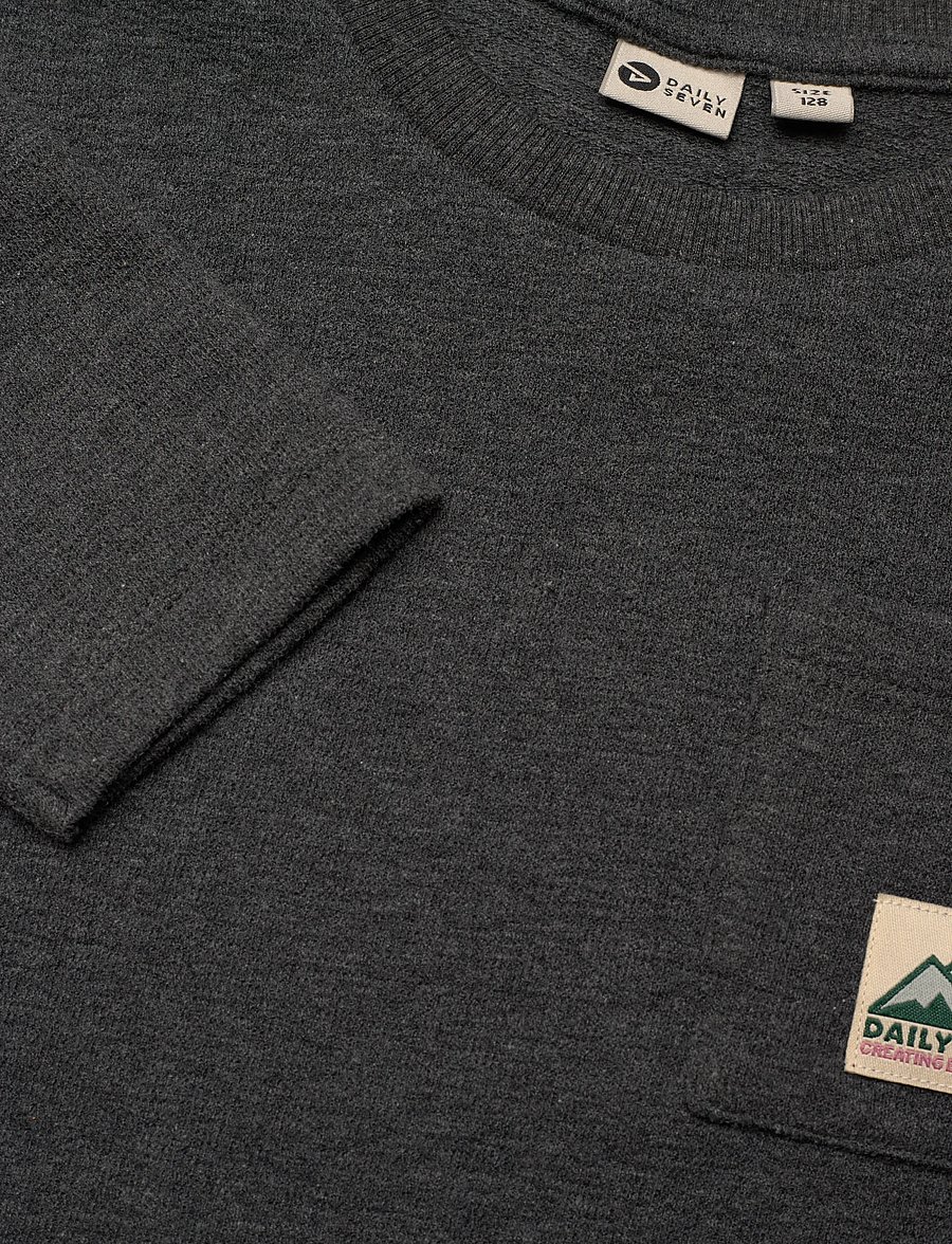 Daily 7 - T-shirt Longsleeve Pocket - langärmelig - dark grey melange - 2