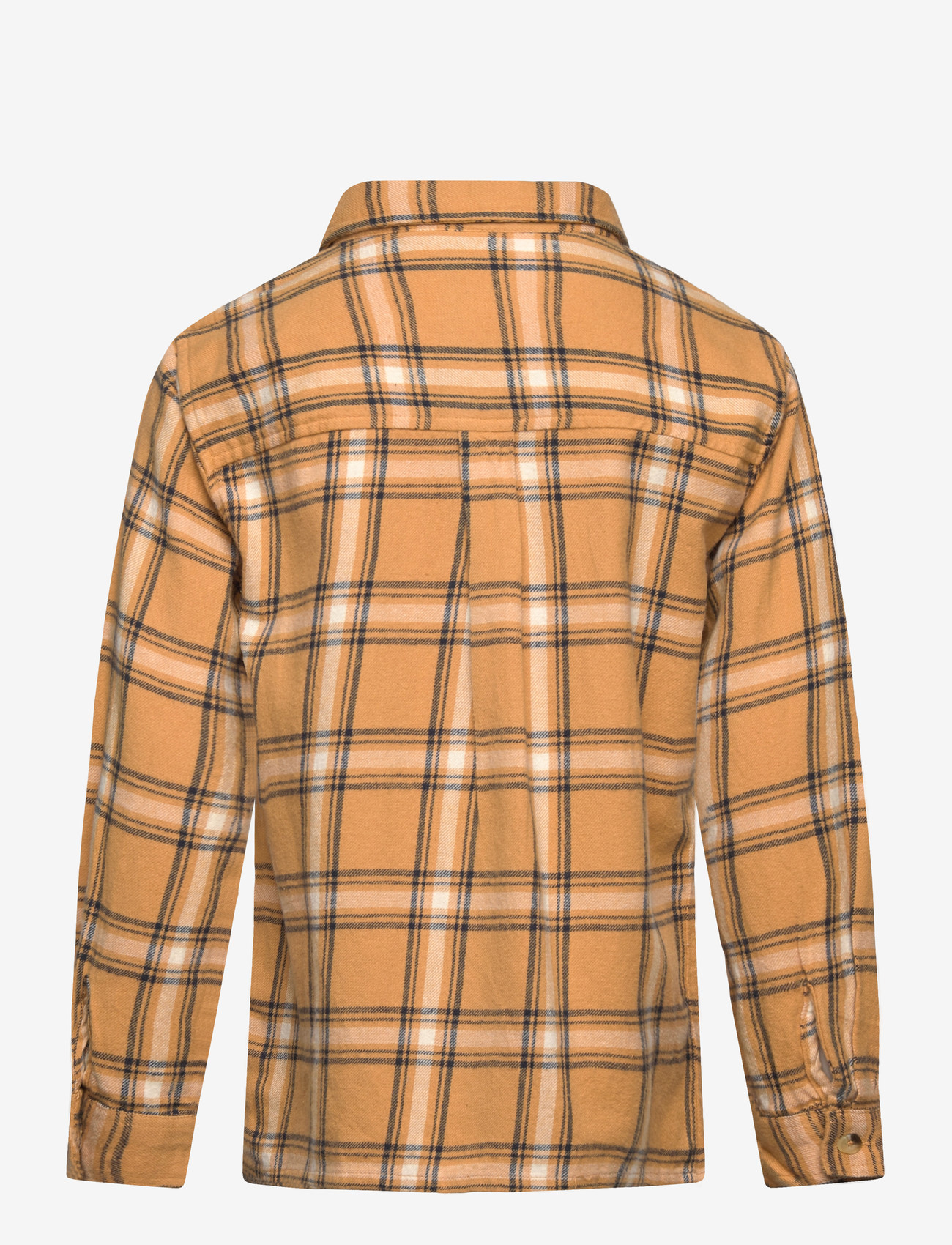 Daily 7 - Shirt Check Print - långärmade skjortor - light chestnut - 1